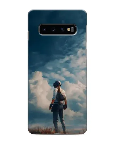 Чехол для Samsung Galaxy s10 Plus с картинкой «Герой PUBG на скале»