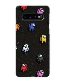 Чохол для Samsung Galaxy s10 Plus з картинкою «Космічний патерн Among Us»