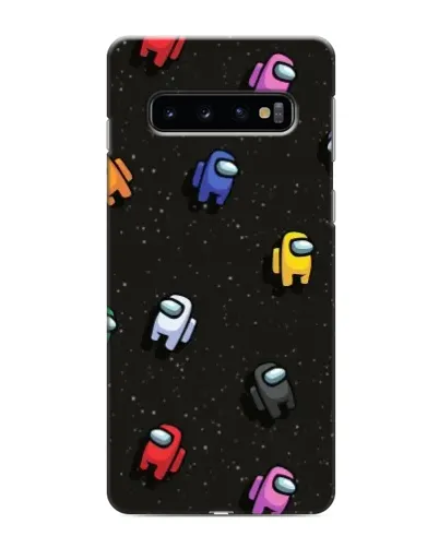 Чехол для Samsung Galaxy s10 Plus с картинкой «Космический паттерн Among Us»