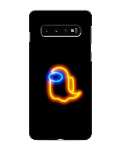 Чехол для Samsung Galaxy s10 Plus с картинкой «Among Us неоновое сияние»