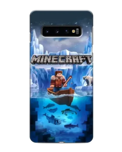 Чехол для Samsung Galaxy s10 Plus с картинкой «Minecraft ледяной мир»