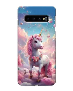 Чехол для Samsung Galaxy s10 Plus с картинкой «Единорог среди облаков»