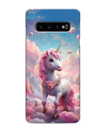 Чехол для Samsung Galaxy s10 Plus с картинкой «Единорог среди облаков»