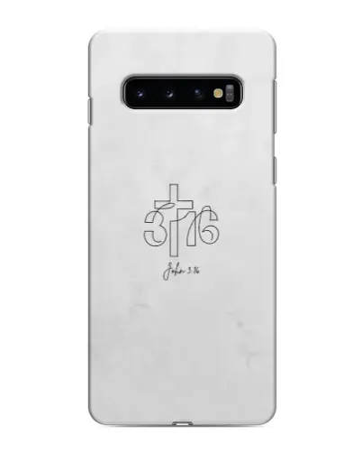 Чехол для Samsung Galaxy s10 Plus с картинкой «Иоанна 3:16 Крест»