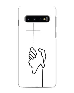 Чехол для Samsung Galaxy s10 Plus с картинкой «Рука держит» Чехол для Samsung Galaxy s10 Plus с картинкой «Рука держит»