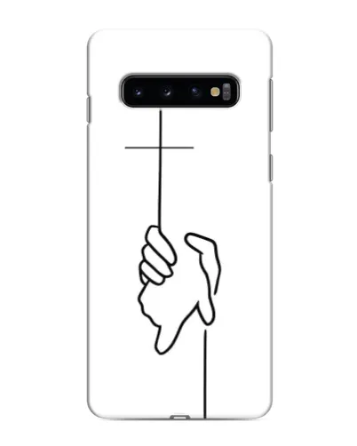 Чехол для Samsung Galaxy s10 Plus с картинкой «Рука держит»