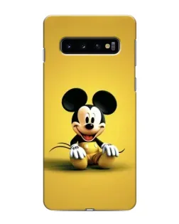 Чехол для Samsung Galaxy s10 Plus с картинкой «Микки на желтом»