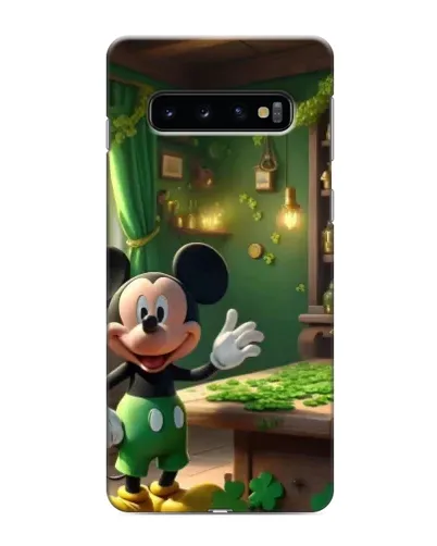 Чехол для Samsung Galaxy s10 Plus с картинкой «Микки в мастерской» Чехол для Samsung Galaxy s10 Plus с картинкой «Микки в мастерской»