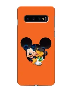 Чехол для Samsung Galaxy s10 Plus с картинкой «Сердце Микки Минни»