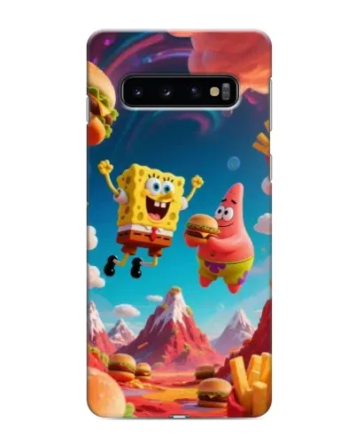 Чехол для Samsung Galaxy s10 Plus с картинкой «Космический фастфуд» Чехол для Samsung Galaxy s10 Plus с картинкой «Космический фастфуд»