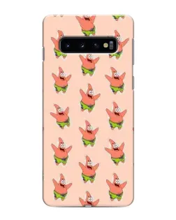 Чехол для Samsung Galaxy s10 Plus с картинкой «Патрик Стар паттерн»