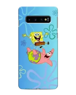 Чехол для Samsung Galaxy s10 Plus с картинкой «Спанч Боб и Патрик»
