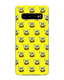 Чехол для Samsung Galaxy s10 Plus с картинкой «Паттерн Губка Боб»