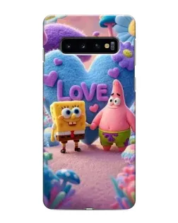 Чехол для Samsung Galaxy s10 Plus с картинкой «Губка Боб Патрик»