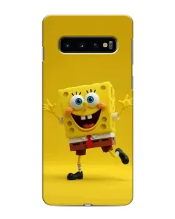 Чехол для Samsung Galaxy s10 Plus с картинкой «Позитивный Губка Боб»