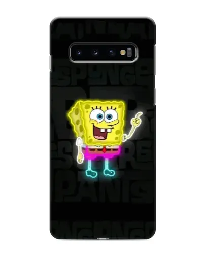 Чехол для Samsung Galaxy s10 Plus с картинкой «Неоновый Губка Боб» Чехол для Samsung Galaxy s10 Plus с картинкой «Неоновый Губка Боб»