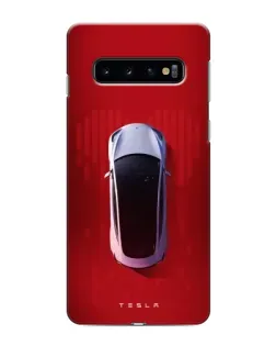 Чехол для Samsung Galaxy s10 Plus с картинкой «Tesla Top View» Чехол для Samsung Galaxy s10 Plus с картинкой «Tesla Top View»