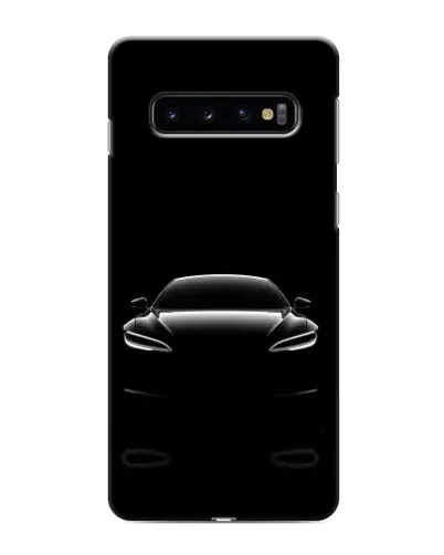 Чехол для Samsung Galaxy s10 Plus с картинкой «Силуэт Tesla Night»