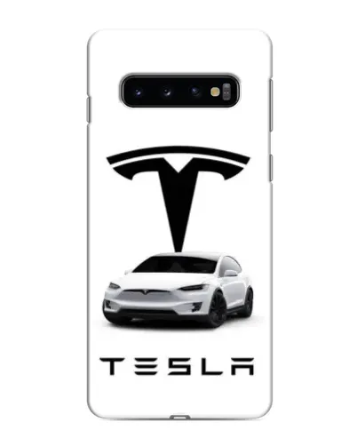 Чехол для Samsung Galaxy s10 Plus с картинкой «Tesla White Style»