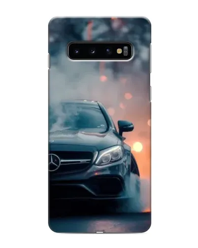 Чехол для Samsung Galaxy s10 Plus с картинкой «Mercedes — ночной город»