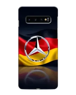 Чехол для Samsung Galaxy s10 Plus с картинкой «Mercedes — флаг Германии» Чехол для Samsung Galaxy s10 Plus с картинкой «Mercedes — флаг Германии»