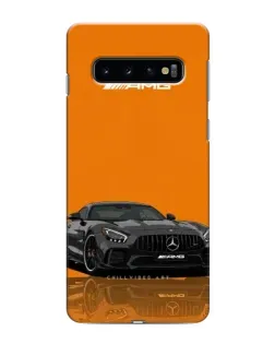 Чехол для Samsung Galaxy s10 Plus с картинкой «Оранжевый Mercedes AMG» Чехол для Samsung Galaxy s10 Plus с картинкой «Оранжевый Mercedes AMG»