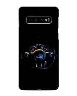 Чехол для Samsung Galaxy s10 Plus с картинкой «Салон Audi — руль» Чехол для Samsung Galaxy s10 Plus с картинкой «Салон Audi — руль»