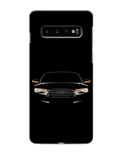 Чехол для Samsung Galaxy s10 Plus с картинкой «Audi — ночной контур»