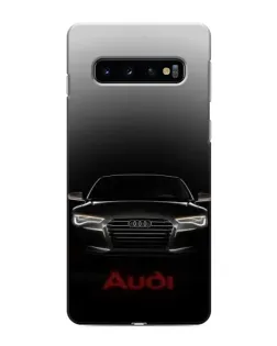 Чехол для Samsung Galaxy s10 Plus с картинкой «Audi — градиентный контур»