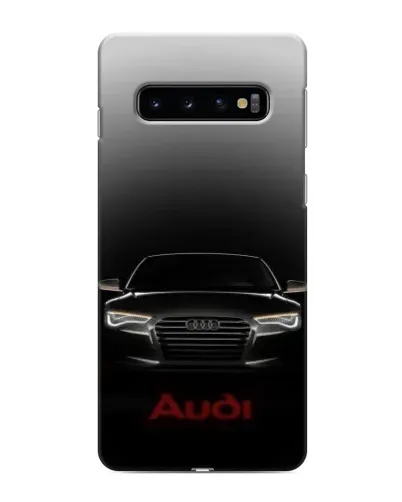 Чехол для Samsung Galaxy s10 Plus с картинкой «Audi — градиентный контур» Чехол для Samsung Galaxy s10 Plus с картинкой «Audi — градиентный контур»