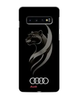 Чехол для Samsung Galaxy s10 Plus с картинкой «Графика — пантера и Audi»