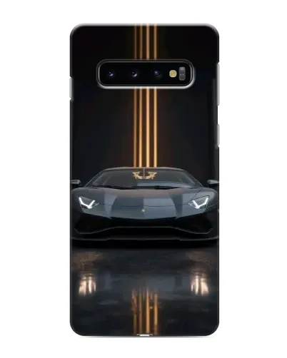 Чехол для Samsung Galaxy s10 Plus с картинкой «Lamborghini золотые линии»