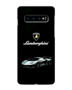 Чехол для Samsung Galaxy s10 Plus с картинкой «Логотип Lamborghini классика»