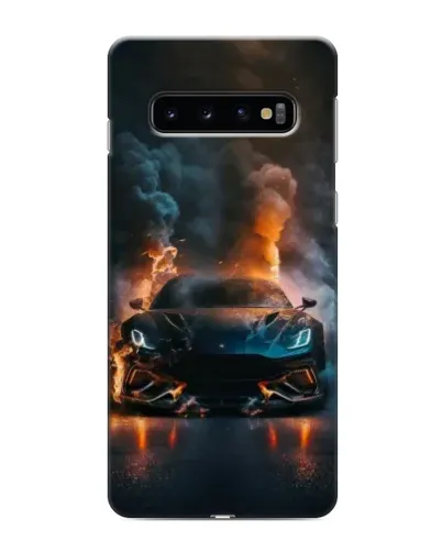 Чехол для Samsung Galaxy s10 Plus с картинкой «Lamborghini дымная эстетика»