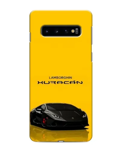 Чехол для Samsung Galaxy s10 Plus с картинкой «Lamborghini Huracan черный»