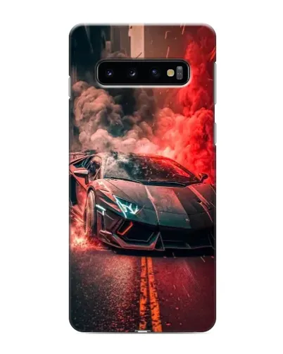 Чехол для Samsung Galaxy s10 Plus с картинкой «Lamborghini красный дым»