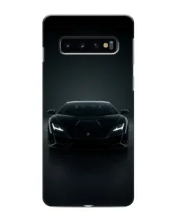 Чехол для Samsung Galaxy s10 Plus с картинкой «Черный Lamborghini Aventador»