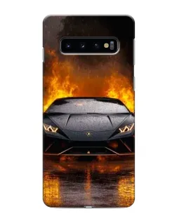 Чехол для Samsung Galaxy s10 Plus с картинкой «Lamborghini в огне»