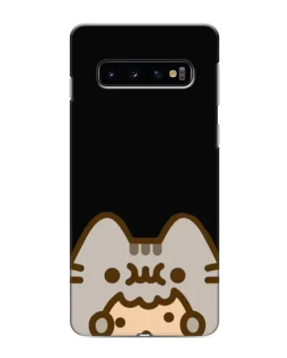 Чехол для Samsung Galaxy s10 Plus с картинкой «Пушин на черном» Чехол для Samsung Galaxy s10 Plus с картинкой «Пушин на черном»