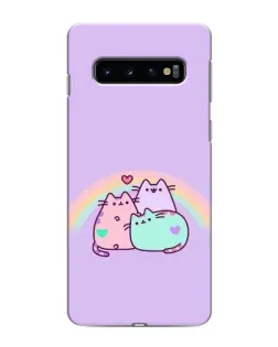 Чехол для Samsung Galaxy s10 Plus с картинкой «Радужные Пушины» Чехол для Samsung Galaxy s10 Plus с картинкой «Радужные Пушины»