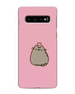 Чехол для Samsung Galaxy s10 Plus с картинкой «Pusheen сердце» Чехол для Samsung Galaxy s10 Plus с картинкой «Pusheen сердце»