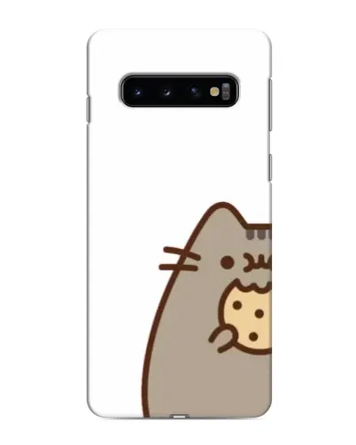 Чехол для Samsung Galaxy s10 Plus с картинкой «Пушин с печеньем» Чехол для Samsung Galaxy s10 Plus с картинкой «Пушин с печеньем»