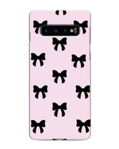 Чехол для Samsung Galaxy s10 Plus с картинкой «Черные банты Coquette» Чехол для Samsung Galaxy s10 Plus с картинкой «Черные банты Coquette»