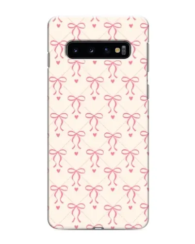 Чехол для Samsung Galaxy s10 Plus с картинкой «Розовые бантики Coquette» Чехол для Samsung Galaxy s10 Plus с картинкой «Розовые бантики Coquette»