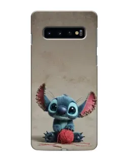 Чехол для Samsung Galaxy s10 Plus с картинкой «Стич на коричневом фоне» Чехол для Samsung Galaxy s10 Plus с картинкой «Стич на коричневом фоне»