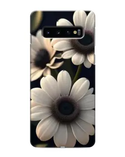 Чехол для Samsung Galaxy s10 Plus с картинкой «Белые маргаритки макро» Чехол для Samsung Galaxy s10 Plus с картинкой «Белые маргаритки макро»