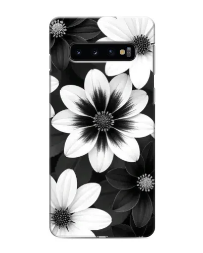 Чехол для Samsung Galaxy s10 Plus с картинкой «Монохромные астры»