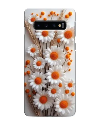 Чехол для Samsung Galaxy s10 Plus с картинкой «Белые сухоцветы»