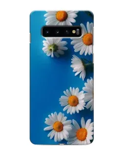 Чехол для Samsung Galaxy s10 Plus с картинкой «Белоснежные маргаритки» Чехол для Samsung Galaxy s10 Plus с картинкой «Белоснежные маргаритки»