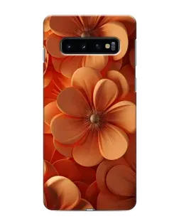 Чехол для Samsung Galaxy s10 Plus с картинкой «Оранжевый макро цветок» Чехол для Samsung Galaxy s10 Plus с картинкой «Оранжевый макро цветок»